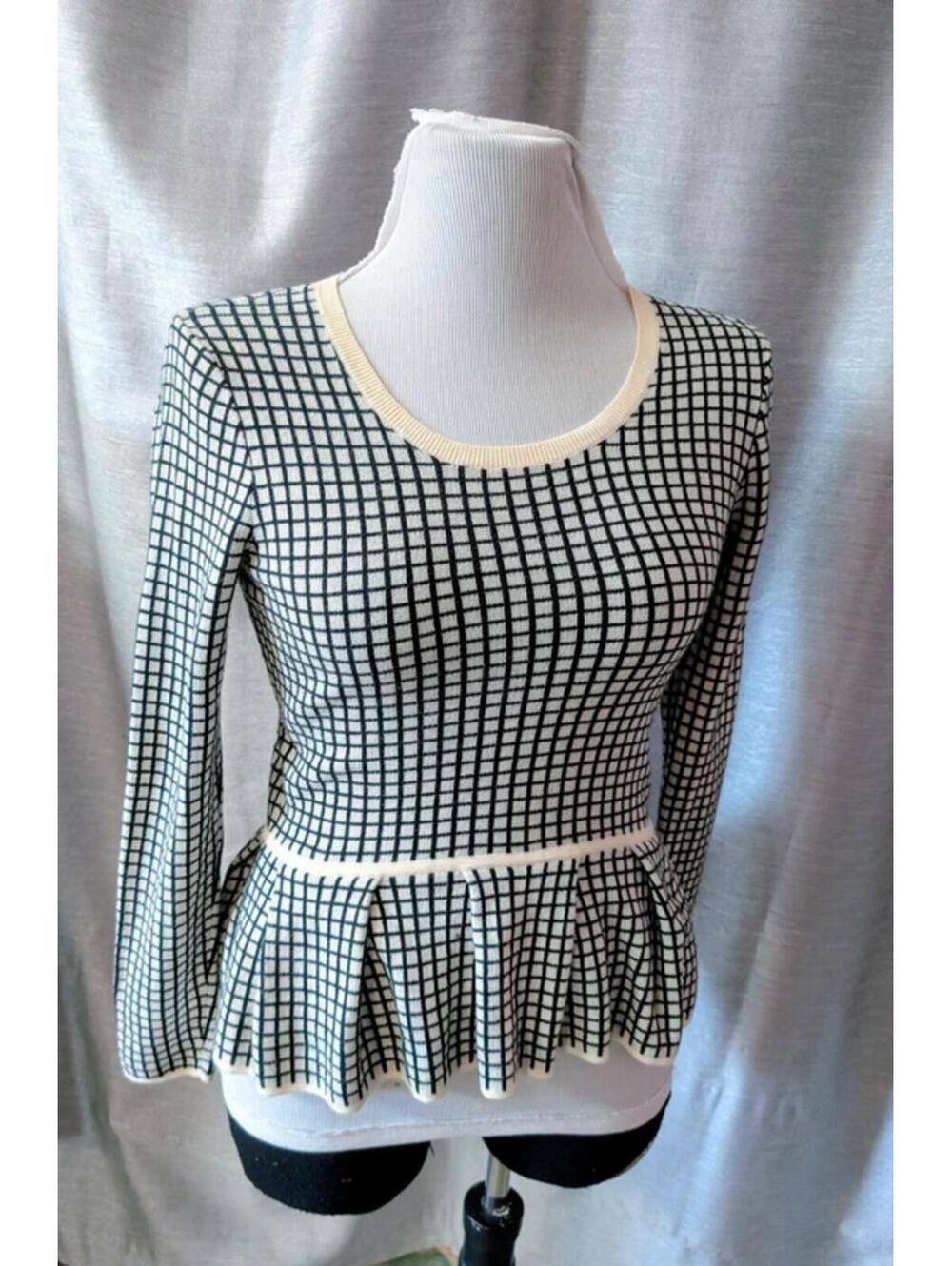 Banana Republic Peplum Sweater Top size small
